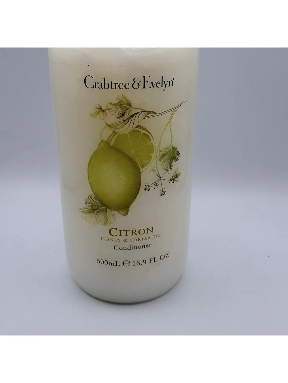 Crabtree Evelyn Citron Honey Coriander Hair Conditioner 16.9oz NOS